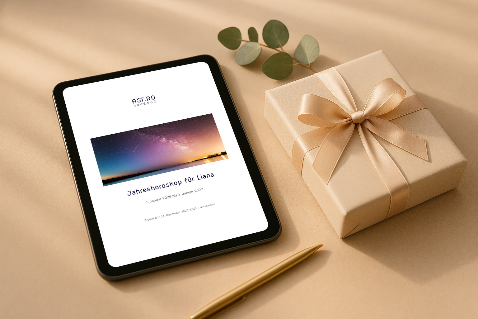 Jahreshoroskop Geschenk